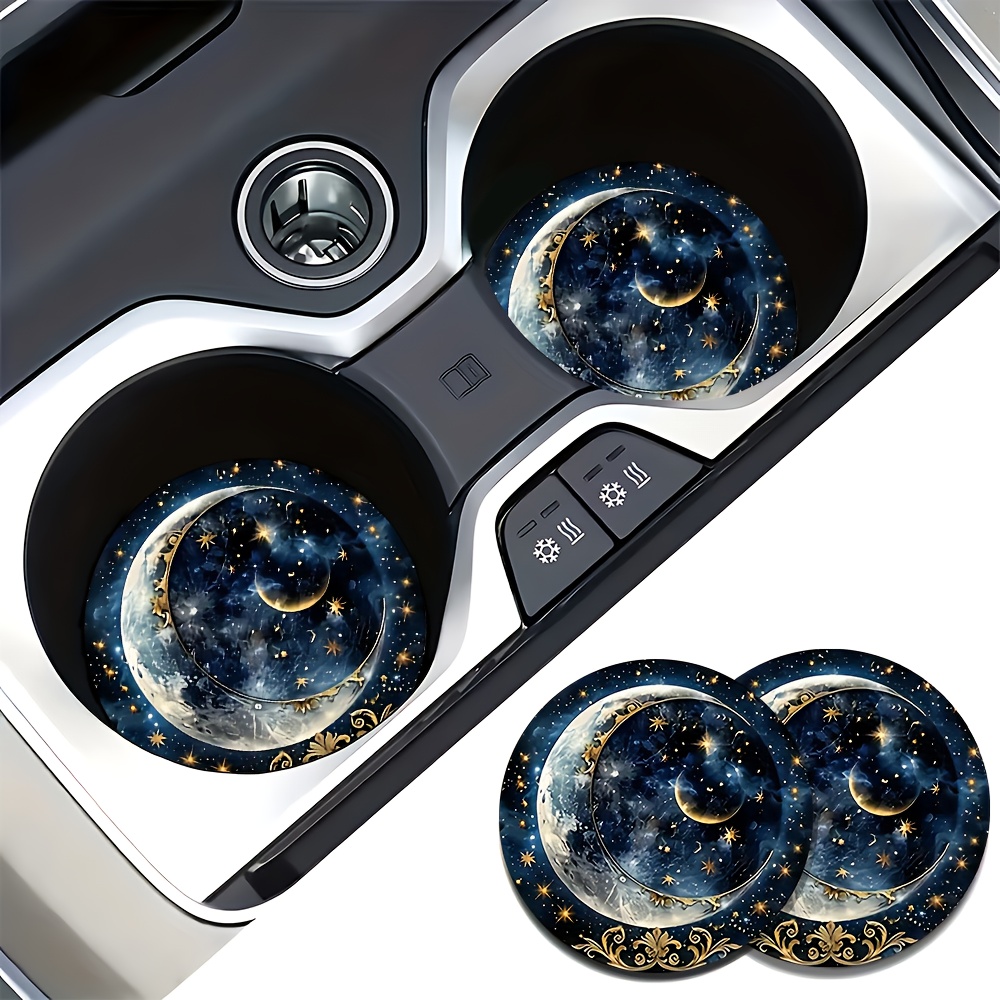 Men Accessories Elegant - 2 Buah Tatakan Gelas Mobil Starry