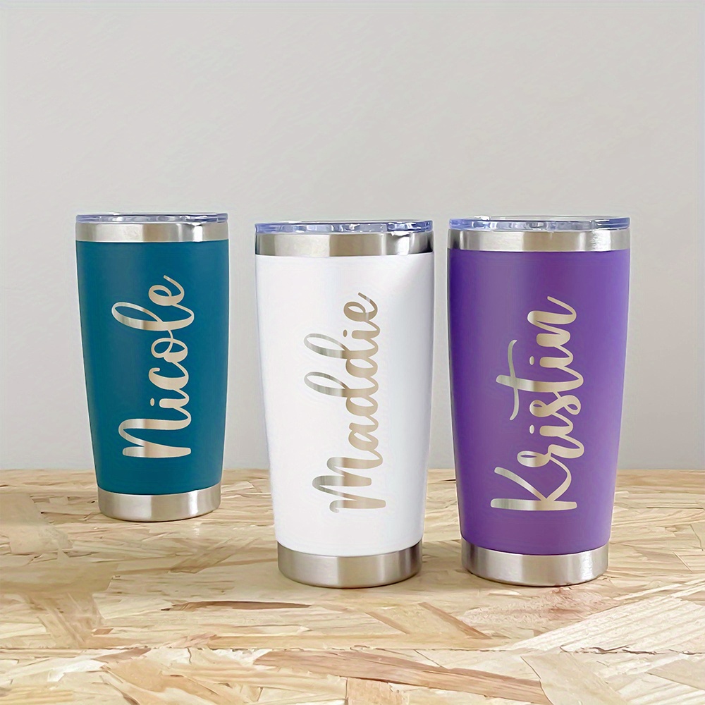 Flask Stainless Steel - Tumbler Stainless Steel 20oz dengan Nama