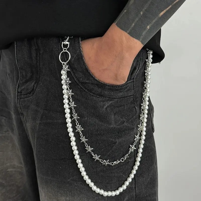 Men'S Accessories Trending - Salircon Vintage Punk Metal Pentagram Celana