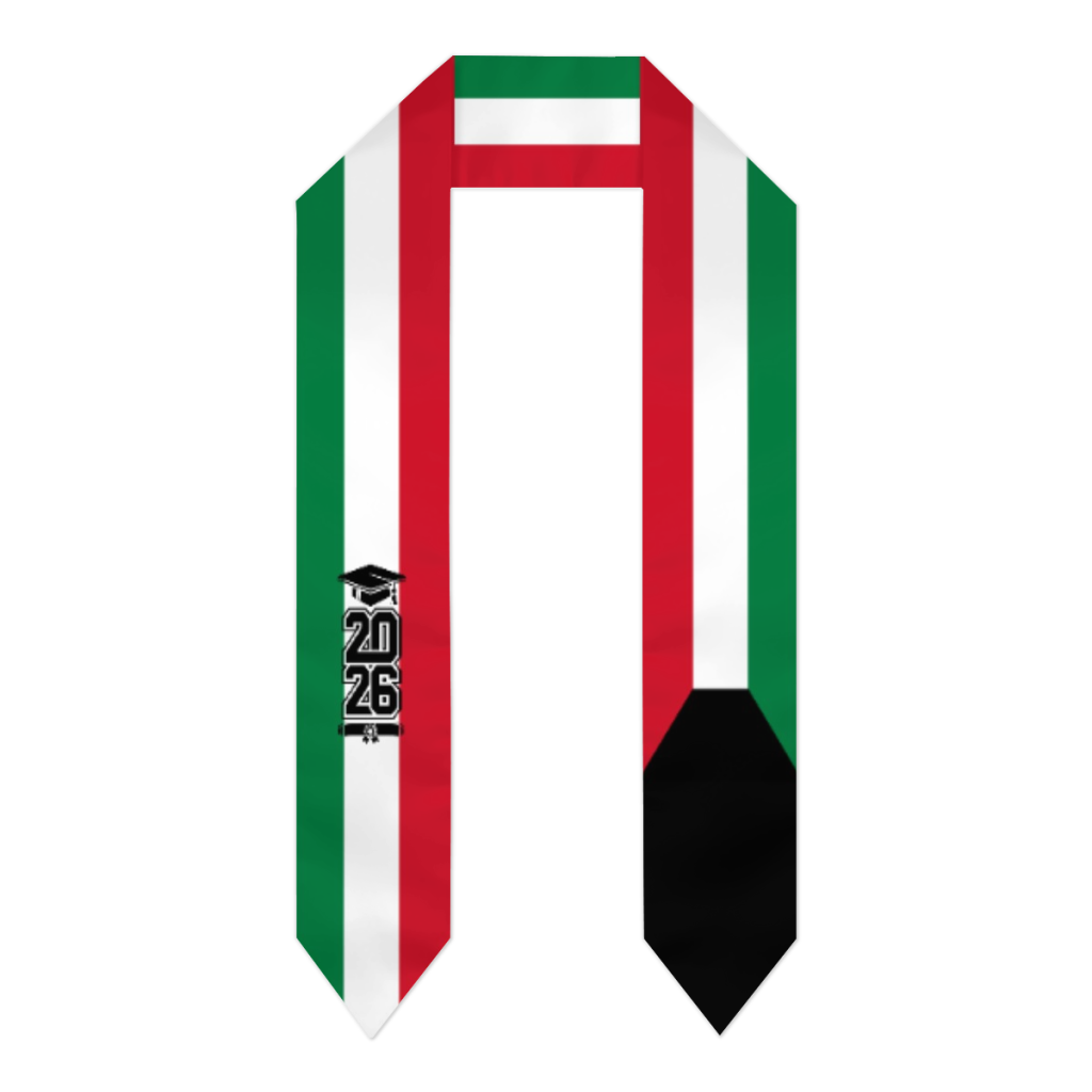 Men Accessories Kuwait - Selendang Wisuda Bendera Kuwait Kelas 2026,