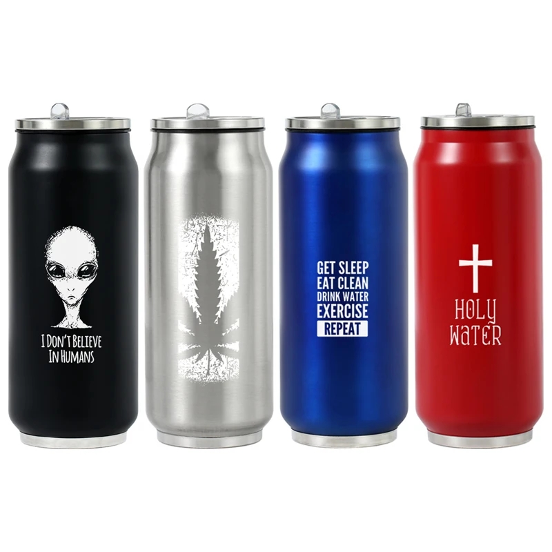 Flask Stainless Steel - Termos Kaleng Cola 500ML dari Baja