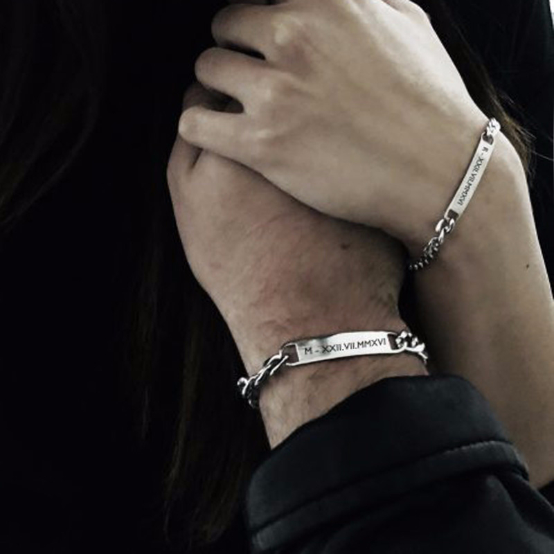 Men Accessories All - Plat Id Tag Bar Gelang Kuba