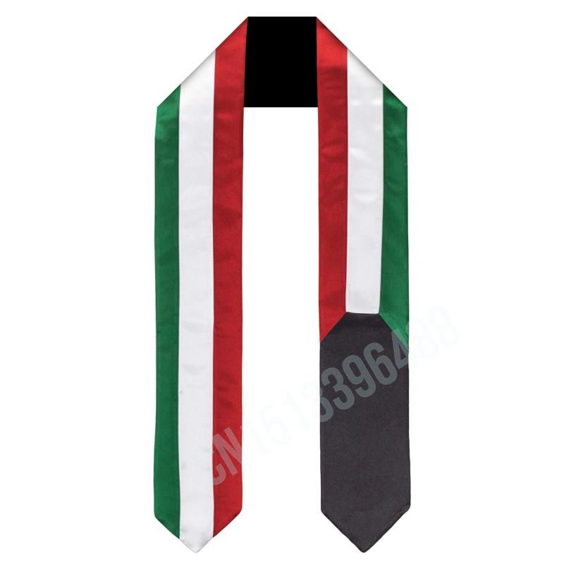Men Accessories Kuwait - Syal Bendera Kuwait Atasan Cetak Selempang