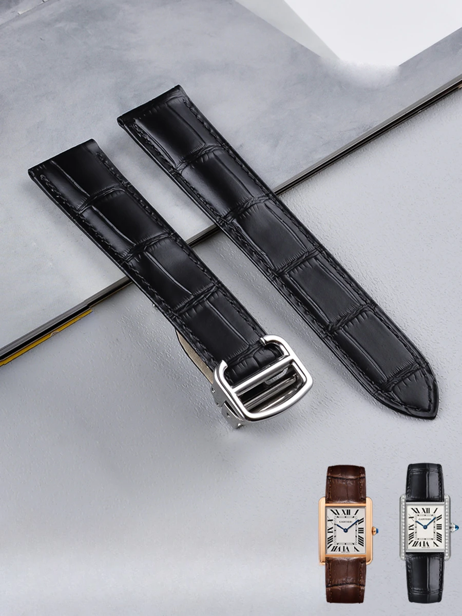 Men'S Accessories London - Untuk Cartier hitam tali jam tangan