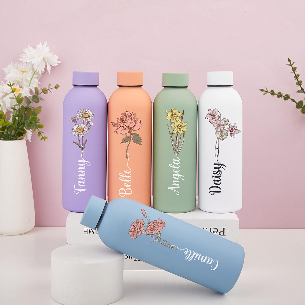 Botol Air Bermotif Bunga yang  - Flask Stainless Steel ulasan dan harga