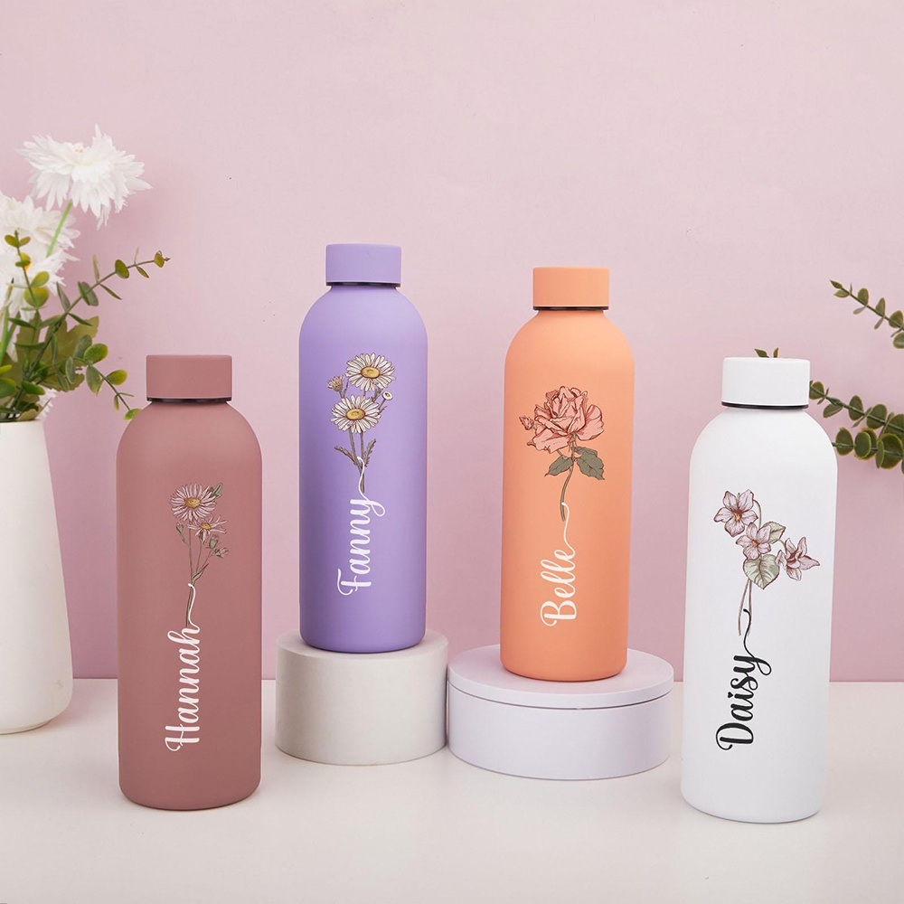Botol Air Bermotif Bunga yang  - Flask Stainless Steel ulasan dan harga