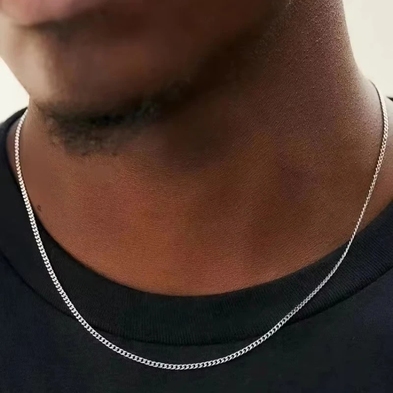 Kalung Rantai Kuba Pria 2mm Se - Men'S Accessories Trending ulasan dan harga