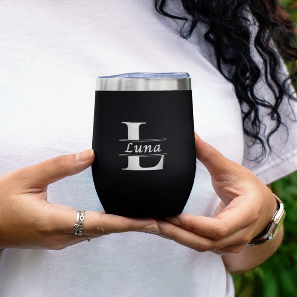 Gelas Anggur Monogram Nama yan - Flask Stainless Steel ulasan dan harga