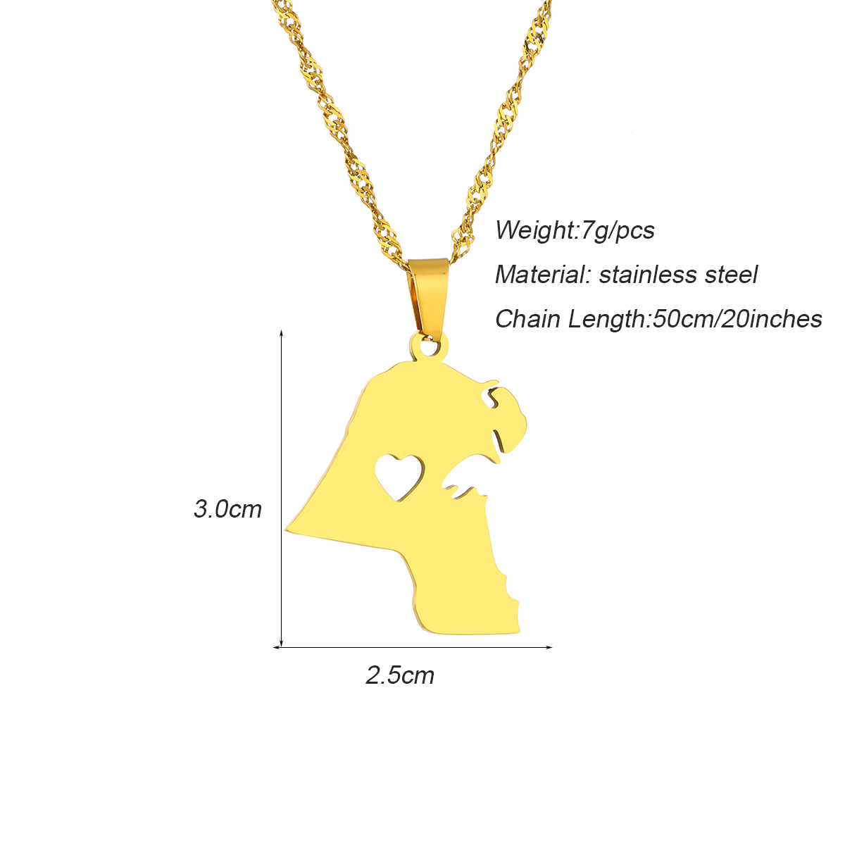 Kalung Liontin Bendera Peta Ku - Men Accessories Kuwait ulasan dan harga