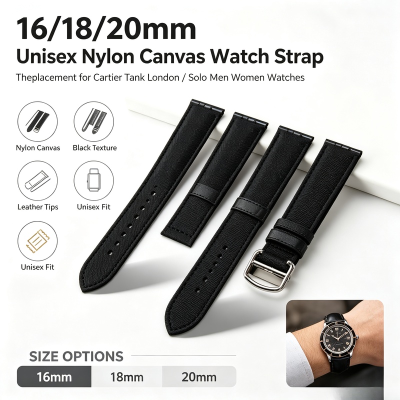 16/18/20Mm Tali Jam Tangan Kan - Men'S Accessories London ulasan dan harga